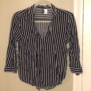 H&M Super Soft Classy Nautical Striped Blouse